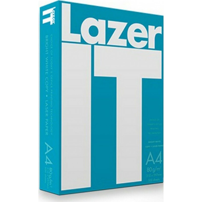 Папір для друку Lazer IT COPY PAPER A4, 80 г/м2, 500 арк., білий.